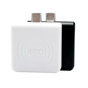 Leitor inteligente de cartão r65c 13.56mhz, micro usb rfid para celulares android