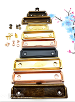 Directo de Fábrica, Clip Metálico Dorado de Cuatro y Seis Orificios para Encuadernación, Accesorios de Papelería para Archivos de Oficina, Tamaño A4