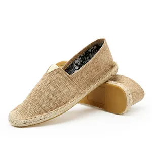 China atacado linho jute moda mens sapatos de lona homem sapatos casuais