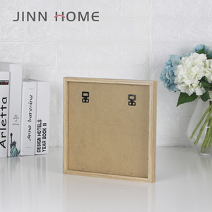 Tableau de lettres vintage en MDF couleur <span class=keywords><strong>bois</strong></span> naturel <span class=keywords><strong>10x10</strong></span> pouces, écologique, avec lettres en plastique blanc, décoration murale suspendue - Product Image 4