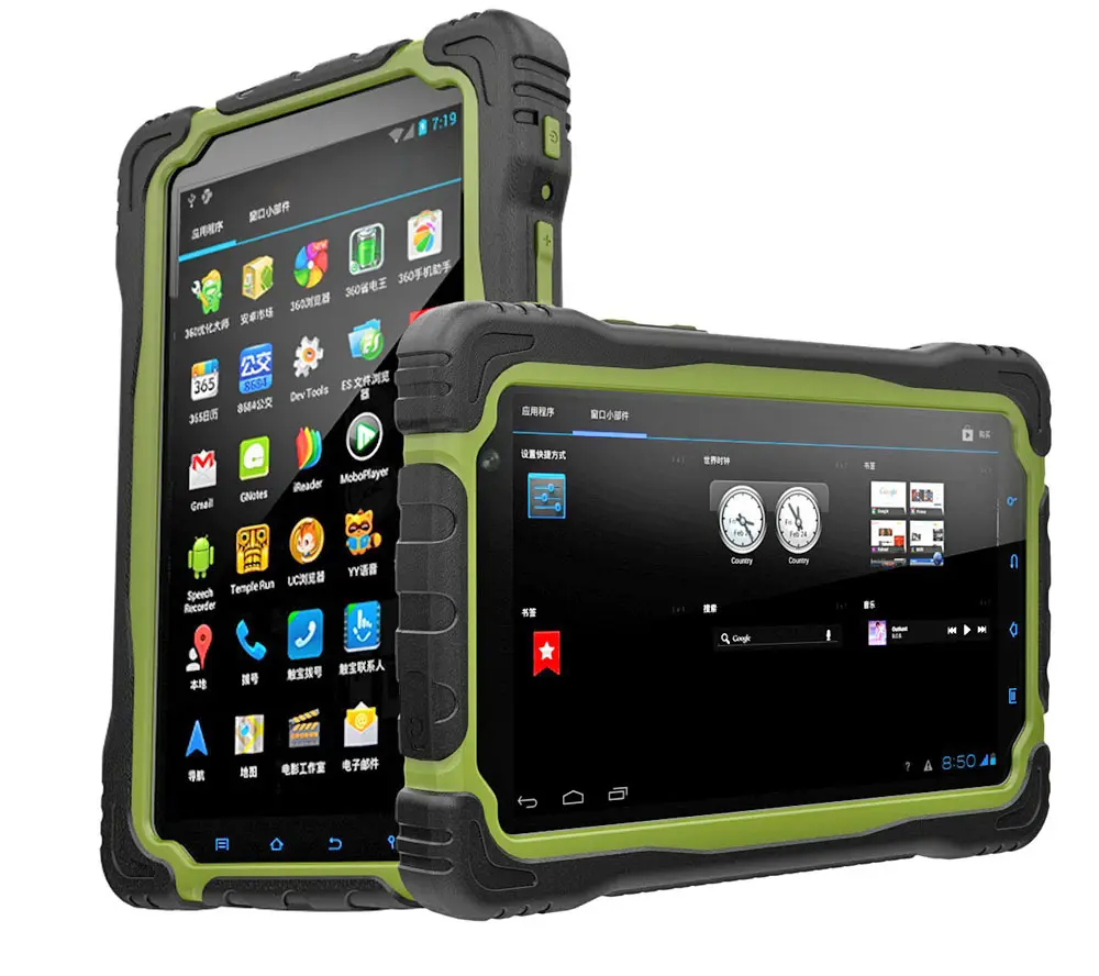 qualité supérieure 7 pouces MTK6589W quad-core Tablet PC robuste avec GPS 3G et 10000mAh la batterie IP67