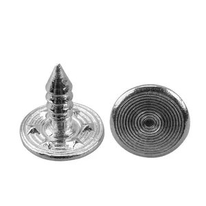 Clavos de aluminio de tornillo de fábrica para remaches de jeans