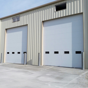KENVO DOOR <span class=keywords><strong>Porte</strong></span> <span class=keywords><strong>sectionnelle</strong></span> automatique industrielle en acier avec palan à chaîne Isolation thermique certifiée ISO9001 Classement au feu B1 - Product Image 4