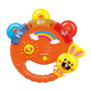 Plastica a tamburo giocattolo animale carino a batteria per bambini