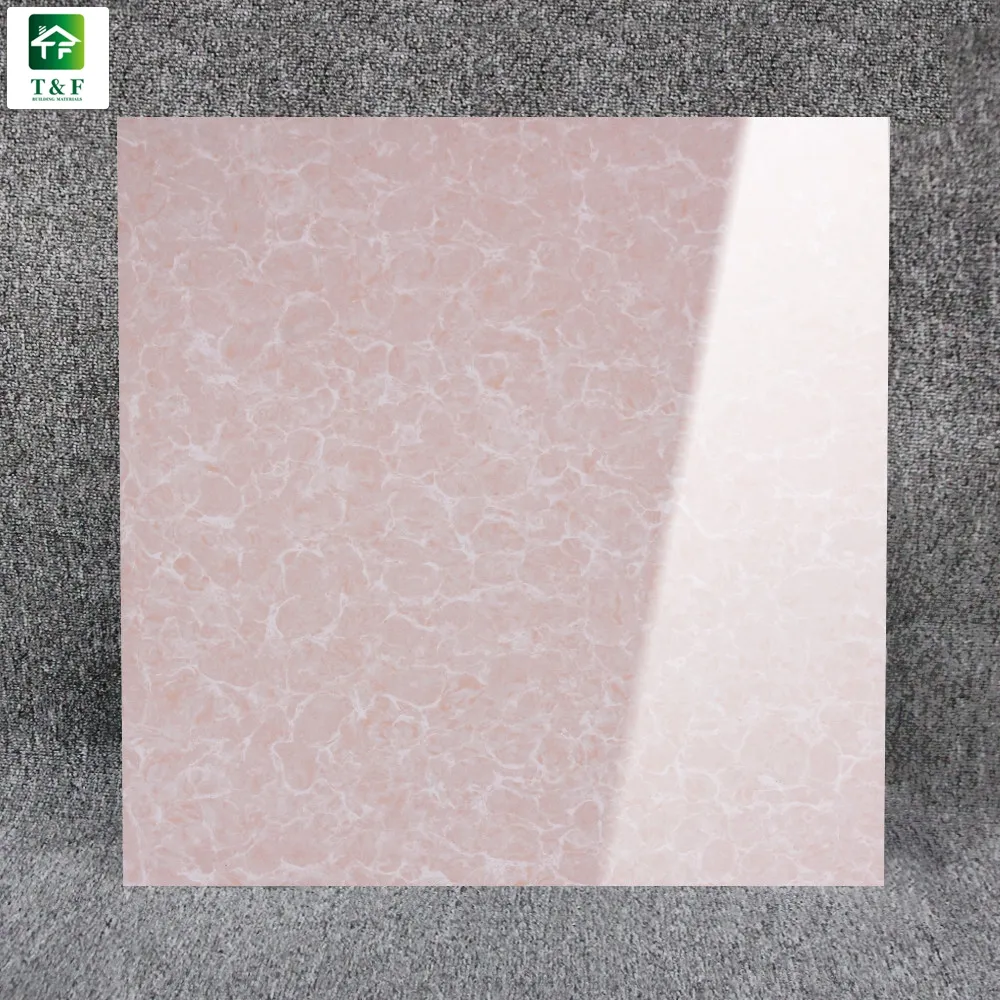 Hoogglans Roze Nano Gepolijst Tegels Interieur Vloer En Muur Buffign Porseleinen Tegels 600X600Mm