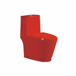 红色卫生厕所/新设计厕所/红色厕所