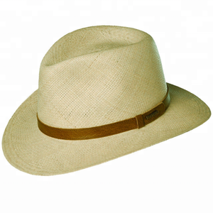 personalizzato estate cintura band panama cappello fedora uomo nuovo ombreggiato paglia safari Outback sole - Product Image 1