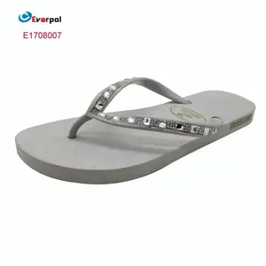 White Rhinestone Hawai Chappal India