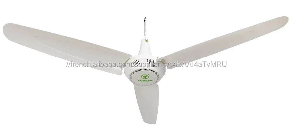 AC DC 48 pouces 1200 mm air de refroidissement de couleur blanche domestique ou industriel ventilateur de plafond avec un prix c