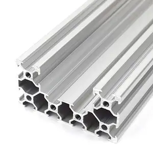 Feixe de alumínio anodizado prata v slot 60603 t5 c, feixe u para conexão estrutural da impressora 3d com acessórios