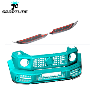 De fibra de carbono W464 G63 frente del coche del divisor para <span class=keywords><strong>Mercedes</strong></span> Benz G500 G550 G55 G63 <span class=keywords><strong>AMG</strong></span> <span class=keywords><strong>2018</strong></span> de 2019 - Product Image 1