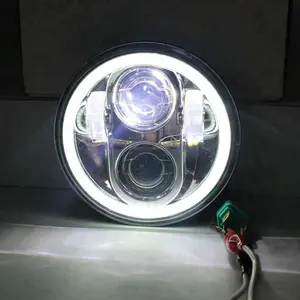 Automobile & Motorräder 7 "Zoll runder LED-Scheinwerfer Hochleistungs-LED-Projektors chein werfer für Harley Davidson-Zubehör