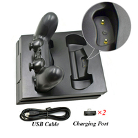 Chargeur Double pour Manette Sans Fil PS4, Station de Charge pour Manette Playstation 4 Slim Pro
