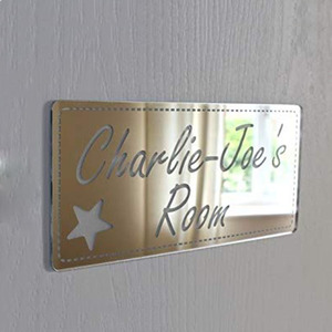 Cá Nhân Acrylic Đảng Trang Trí Chữ Bạc Gương Acrylic Gọn Gàng Kịch Bản Tên - Product Image 6