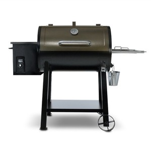 Barril de pellets de madera fumador del carbón de leña barbacoa parrillas con <span class=keywords><strong>ruedas</strong></span> para exterior patio trasero casa jardin - Product Image 1