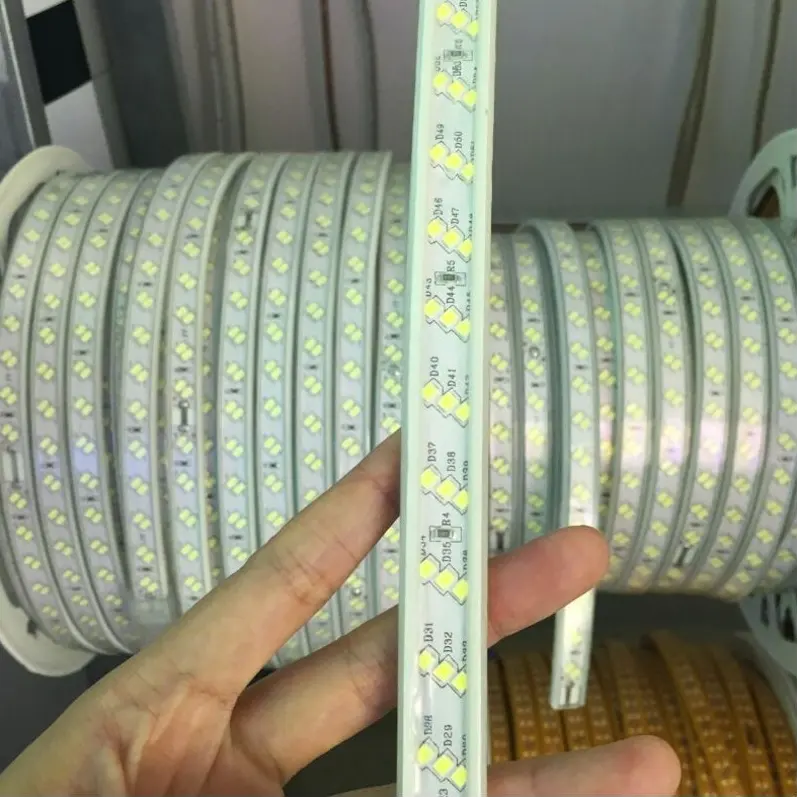 High Lumen outdoor 110V 220V SMD 2835 180D Flexible LED Strip Light Christmas holiday led strips neon light