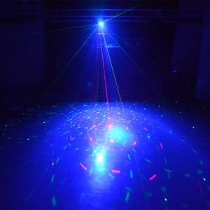 Mini luz láser de rotación Multicolor para dj, luz led para conciertos, discotecas, clubs móviles, luz de araña, color rojo y azul - Product Image 6