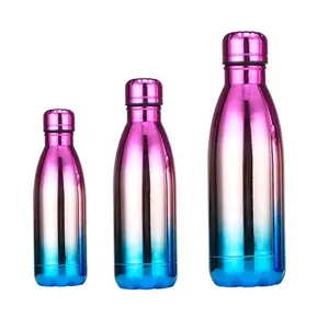 12/18/24オンスDouble Wall Stainless Steel Heat Preserve Thermal Insulating Vacuum Flask With Metallic UV Coating