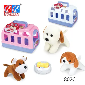 Children's Toy Doll House Pet Basket Set Children's Pet Toys Pet Dogs With Pelvis