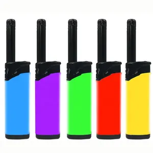 DONGYI FLAME PLASTIC ELECTRIC LIGHTER BUTANE GAS REFILLABLE HARD FLEXIBLE lighter