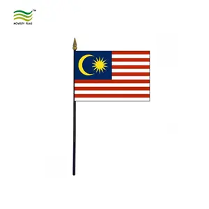 Plastic Pole Waving Malaysia Hand held Flag