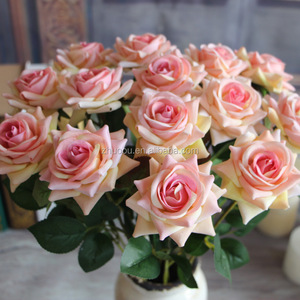ZERO <span class=keywords><strong>di</strong></span> Buona Qualità Rosso Bianco Champagne Da Sposa Decorativo Rose <span class=keywords><strong>di</strong></span> <span class=keywords><strong>Velluto</strong></span> Fiore <span class=keywords><strong>di</strong></span> Rosa - Product Image 4