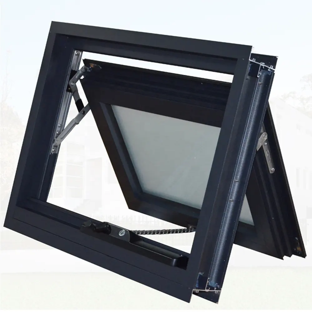 Best Selling Hot Chinese Products Top Hung Awning Window Double Glazed Of Low Price