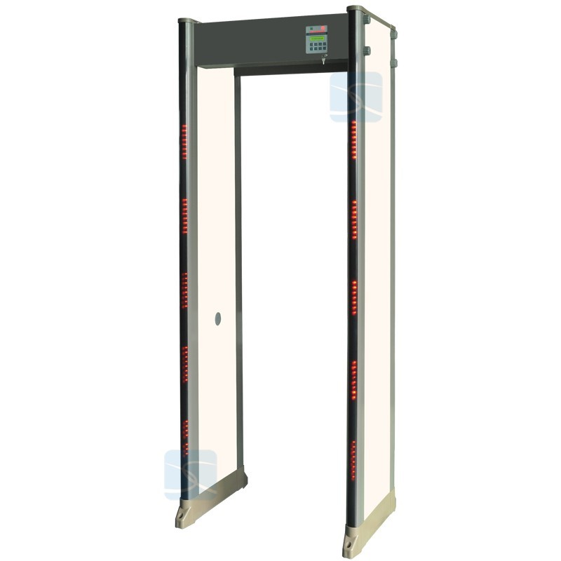 CE approved 33 detect zones walk through metal detector gate