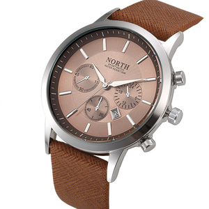 Nuovi Orologi da <span class=keywords><strong>Uomo</strong></span> NORTH 6009, Marca di Lusso, Casual, con Calendario, al Quarzo, Sportivi, con Cinturino in Pelle, <span class=keywords><strong>Orologio</strong></span> Maschile, Relogio Masculino - Product Image 6