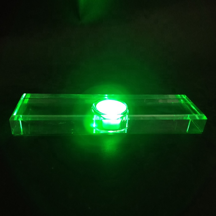 Оптовая продажа, светодиодный перезаряжаемый Хрустальный держатель для лампы, 3d Хрустальный светодиодный светильник, Хрустальная основа для рукоделия