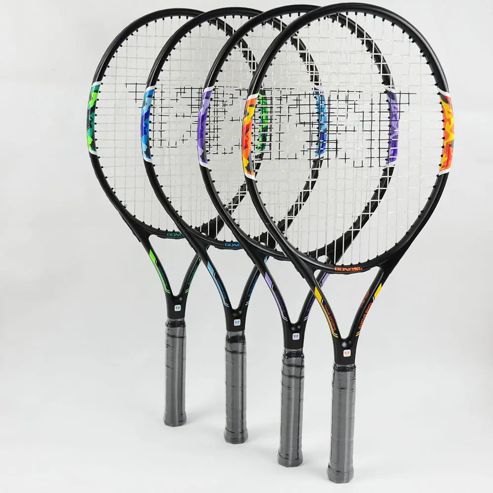 Gongxi merk ontwerp uw eigen Tennisracket/Tennisracket met goede nylon string