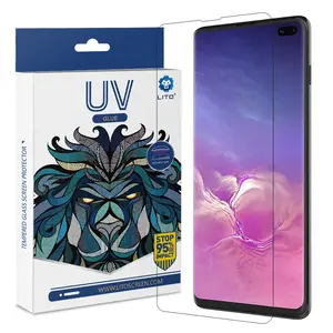 Premium uv coated full glue 3D screen protector for samsung galaxy s10 plus tempered glass