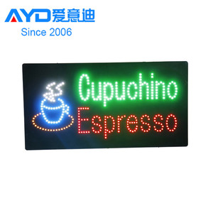 Acrylic flasher quảng cáo ánh sáng Hộp Cafe ouvert dẫn di chuyển dấu hiệu nhà máy Nhà cung cấp - Product Image 6