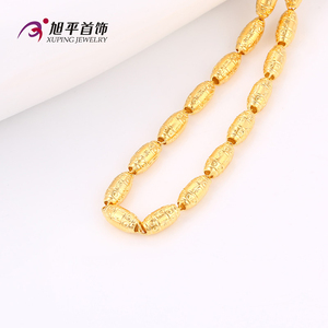 Xuping Schmuck Herren schmuck 24 Karat <span class=keywords><strong>Gold</strong></span> Oliven Perlenkette Halskette, chinesische Großhandel Mode <span class=keywords><strong>Gold</strong></span> Halskette Kette