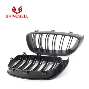 1 par de negro mate doble listón de línea de parrilla delantera riñón parrilla para BMW <span class=keywords><strong>Serie</strong></span> 3 F34 GT 335i 328i 2014 -2018 - Product Image 3
