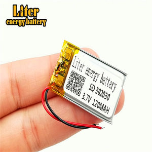 Minicell rechargeable <strong>3</strong>,7 V lithium-ion LiPo battery 302030 120 mAh for personal stereo - Product Image 2