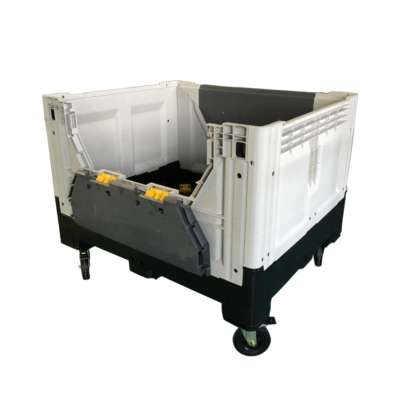 Reutilizable plegable plástico pallet contenedor bin para negocios ropa