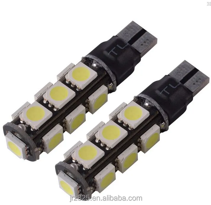 Lampu Strobo W5W T10 13 SMD 5050 Lampu LED dan Lampu Strobo untuk Lampu Plat Nomor Mobil Super Terang DC 12V