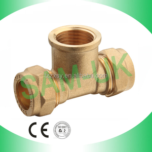 Plumbing Material Copper <strong>Pipe</strong> <strong>Fitting</strong> <strong>Brass</strong> Male <strong>Tee</strong>