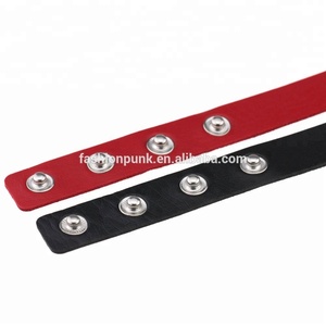 Collana Choker alla <span class=keywords><strong>Moda</strong></span> per Donne, Stile Harajuku Punk Gotico in Pelle PU con Catena a Cuore, Borchie e Fibbia - Product Image 5
