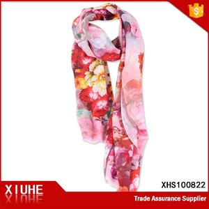 Bufanda de seda satinada para mujer, pañuelos de seda con estampado Digital personalizado, diseño propio, venta al por mayor, China, 100 - Product Image 5