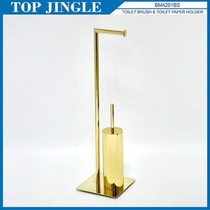 Portaescobillas de baño en ángulo en forma de 7 colores cromados y soporte de papel - Product Image 6