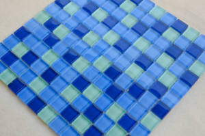 Glow in the dark glas pool mosaik fliesen - Product Image 3