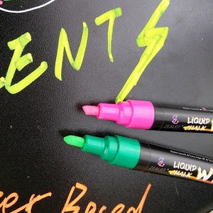 Dẫn đầu Bảng Quảng Cáo Bút Đánh Dấu Có Thể Đảo Ngược Làm Nổi Bật Lỏng Chalk Marker Pen Trung Điểm 8 pcs của Đặt Bóng Hội Đồng Quản Trị - Product Image 6