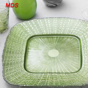 Forme carrée <span class=keywords><strong>olive</strong></span> <span class=keywords><strong>vert</strong></span> plaque de verre chargeurs séché collation plaque de verre - Product Image 5