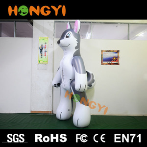 Gigante gonfiabile in pvc cane lupo animale varie dimensioni e colori modello cane gonfiabile per la pubblicità promozioni <span class=keywords><strong>espos</strong></span> - Product Image 2