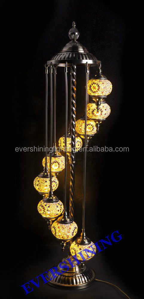 Evershining Бренд YMA41609 КОЛЬЦО Стамбул Мозаика Ручной Работы Стекло Турецкая Напольные Светильники