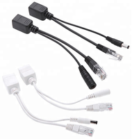 POE Cable del adaptador del divisor de RJ45 POE Kit inyector de fuente de alimentación CCTV Cable