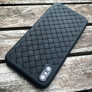 Tissé en cuir motif tpu mince pour <span class=keywords><strong>iPhone</strong></span> X/<span class=keywords><strong>10</strong></span> Cas - Product Image 3