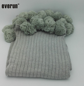 Set di cuscini in maglia di Pompon in maglia magica verde ZERO difetti 7gg 100% con linea di cotone acrilico 7gg - Product Image 3